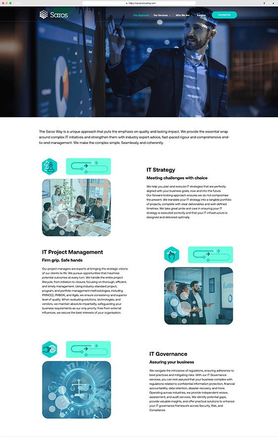 marketing for Saros Consulting-