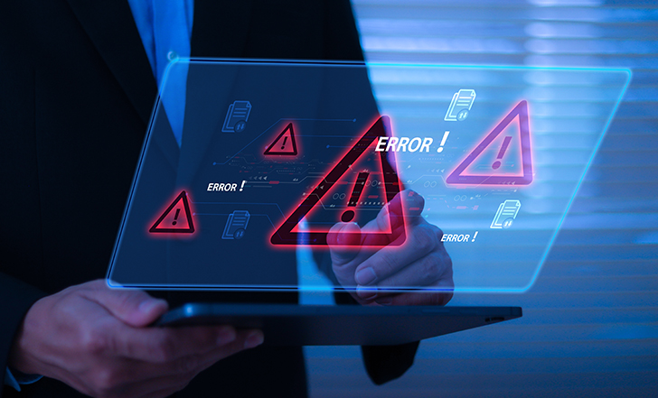 Business owner reviewing website performance and identifying website mistakes